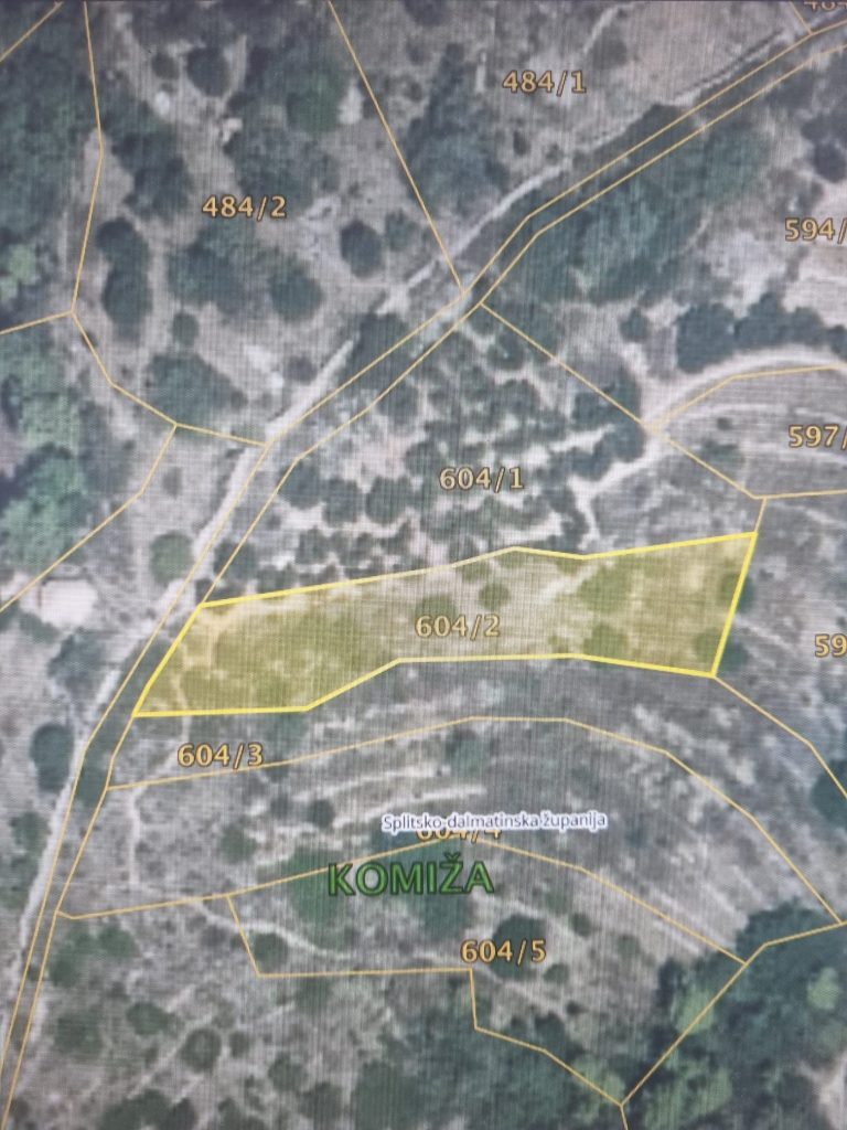 Beautiful building plot, Komiža, 765 m2 – 1